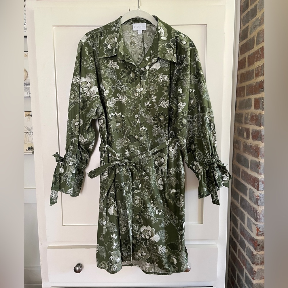 Sugarlips Hazleton Floral Emelia Button Up Mini Dress - Picture 3 of 6
